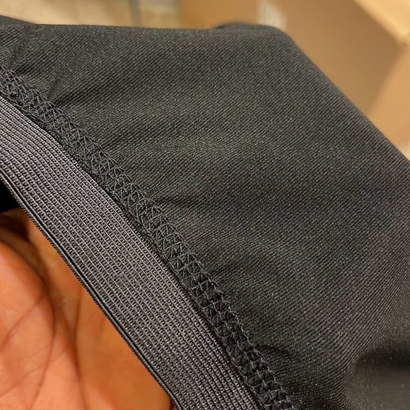 Inmotion black double stripe bathing suit Top with build in sports bra. - Picture 9 of 9